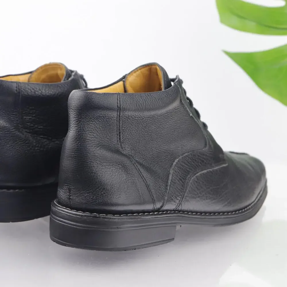 Sandro‎ Moscoloni Mens Chukka Boots Size 11 D Black Leather Lace Up Dress Shoes